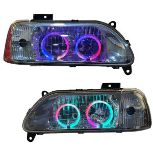 چراغ جلو اسپرت پراید مولتی کالر کنترلی طرح bmw