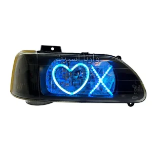 چراغ جلو اسپرت پراید طرح no love ایس بلو بسته دو عددی