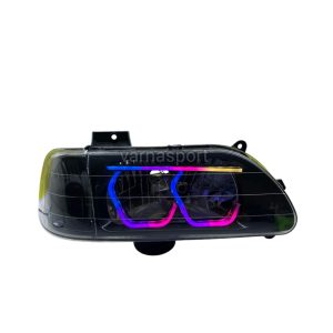 چراغ جلو اسپرت پراید مولتی کالر کنترلی طرح هگزا