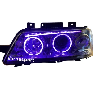 چراغ جلو اسپرت پژو طرح انگیری بنفش مناسب برای خانواده 405